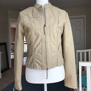 MAX STUDIO VEGAN LEATHER MOTO JACKET